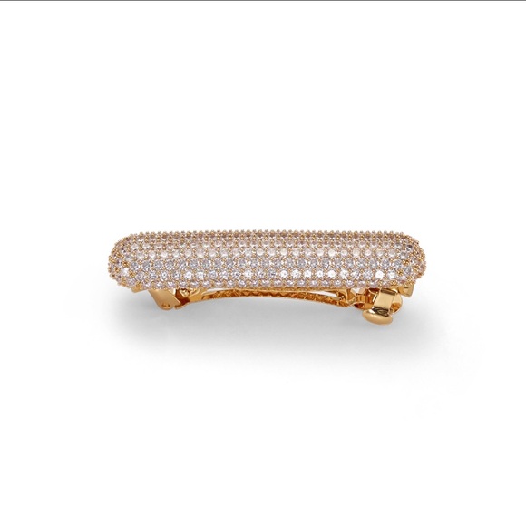 T3 X LELET NY CRYSTAL PAVE BAR BARRETTE - Picture 2 of 6